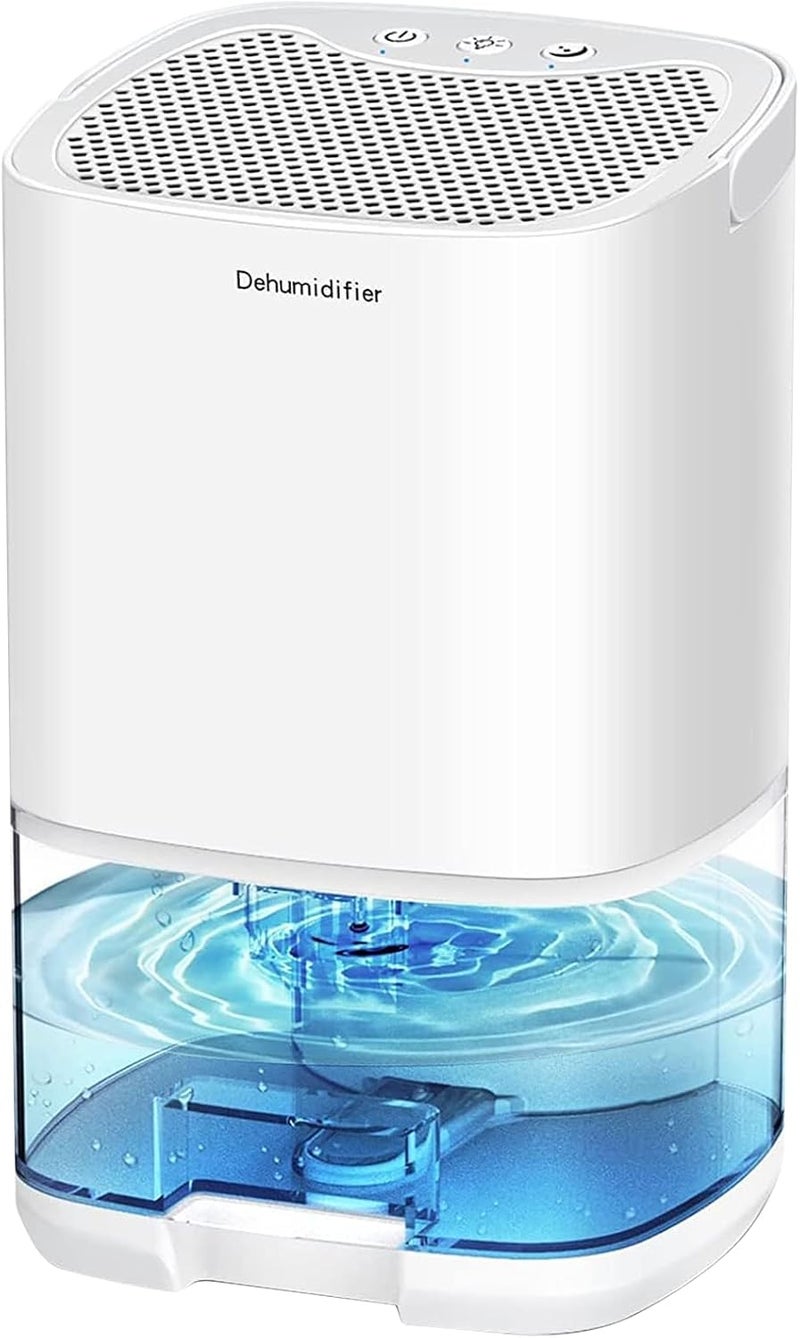 MADETEC Dehumidifiers for Home 35OZ Small Dehumidifier for Bedroom 2500 Cubic Feet(350sq ft) with 7 LED Lights, Ultra Quiet & Auto Shut off Dehumidifier for Bathroom Basement Closet Garage - Image 1